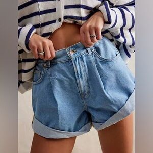 Free People We The Free Danni high-rise denim short.